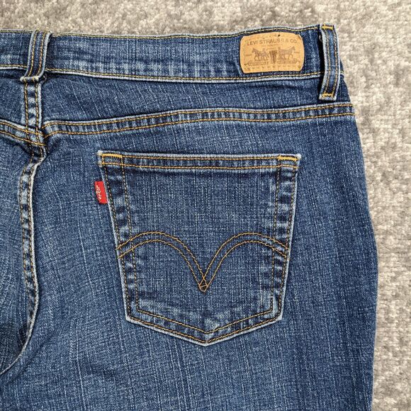 Levi's 515 Boot Cut Jeans Women Size 14M Inseam 30" Mid-Rise Blue - Picture 7 of 11